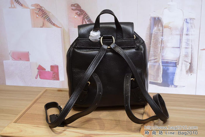 COACH蔻馳 最新款 37621 新款翻蓋 純色全皮 小號雙肩包  Chz1345